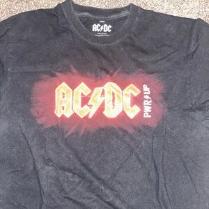 AC/DC Black and Red Short Sleeve Tee